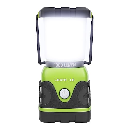 LE Outdoor LED Camping Lantern, 1000LM, Dimmable, Battery