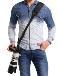 Camera Neck Strap Quick Release Safety Tether, Comfortable Durable Shoulder Sling