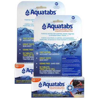 Aquatabs Water Purification Tablets - 2 Pack