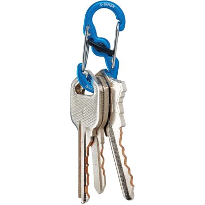 Nite Ize S-Biner MicroLock, Locking Key Holder, 2-Pack, Aluminum