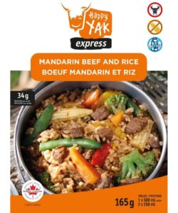 Happy Yak Mandarin Beef and Rice
