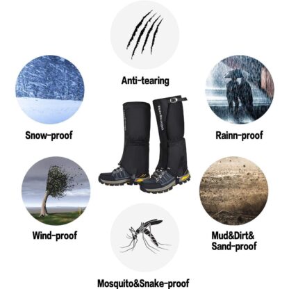 Waterproof, Breathable Leg Gaiters