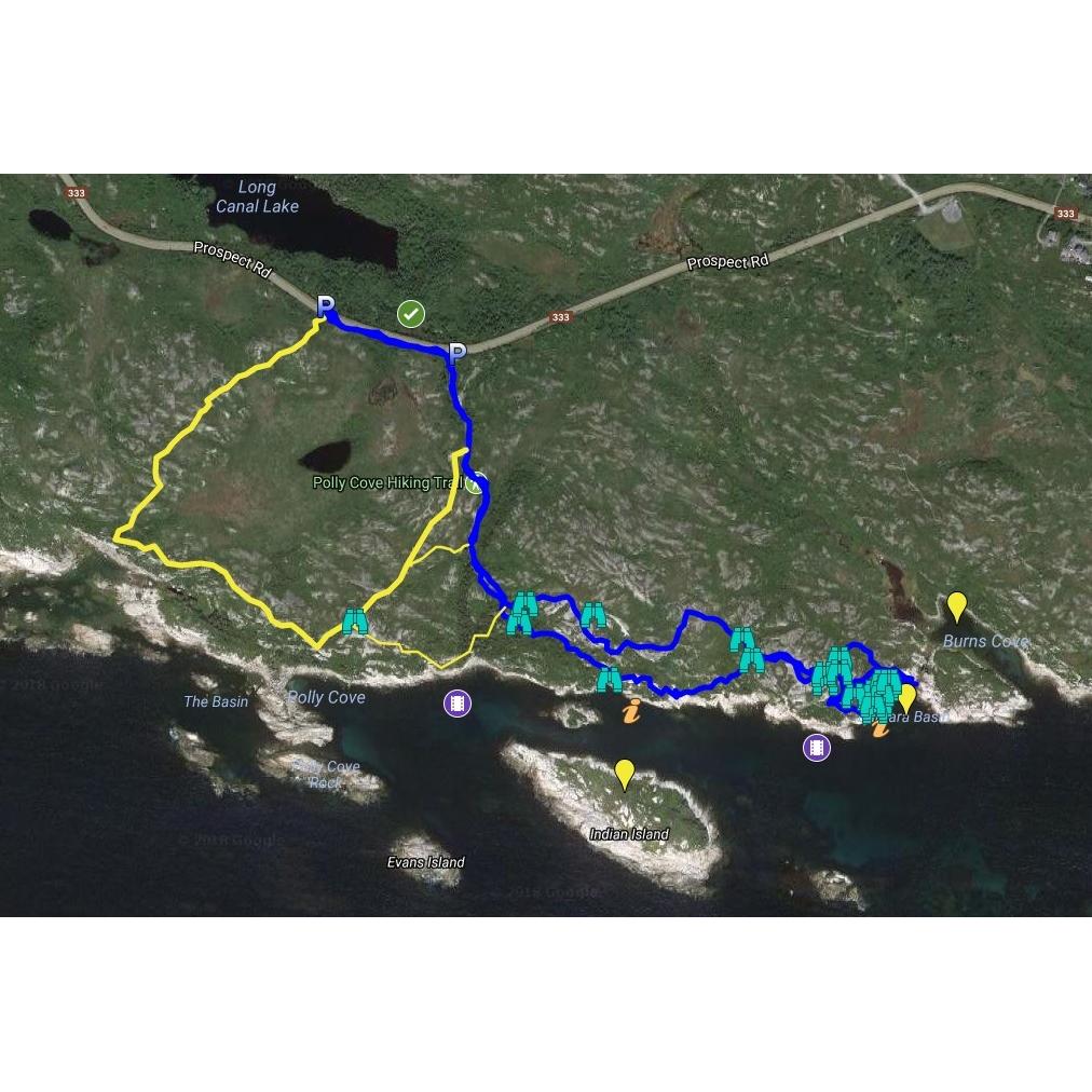 Polly's Cove GPS Map