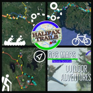 gps maps for hiking, biking and paddling in halifax, nova scotia