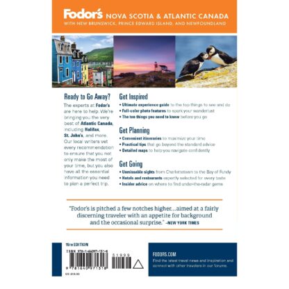Fodor's Nova Scotia & Atlantic Canada: With New Brunswick, Prince Edward Island, and Newfoundland