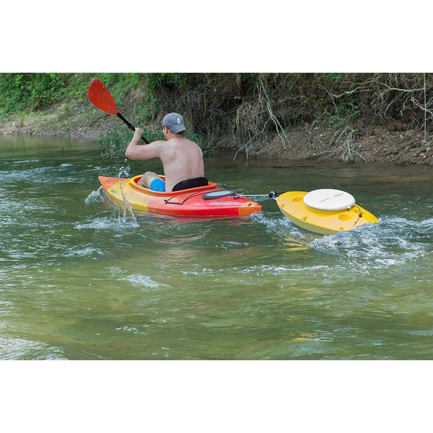 CreekKooler Floating Cooler, Tow on Rivers and Lakes with Canoe or Kayak, 30 Quart