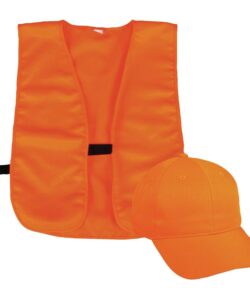 Orange Safety Vest and Hat