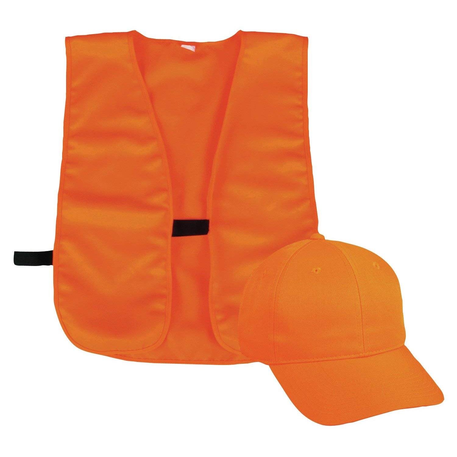 Orange Safety Vest and Hat