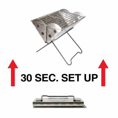UCO Grilliput Flatpack Portable Stainless Steel Grill and Fire Pit