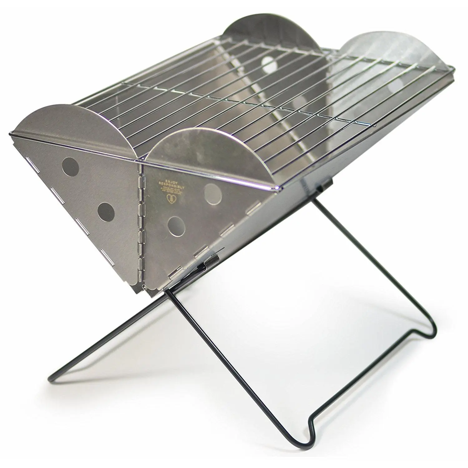 UCO Grilliput Flatpack Portable Stainless Steel Grill and Fire Pit