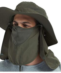 Ddyoutdoor Sun Protection Fishing Cap Neck Face Flap Hat