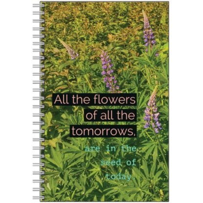 notebook lupin flowers