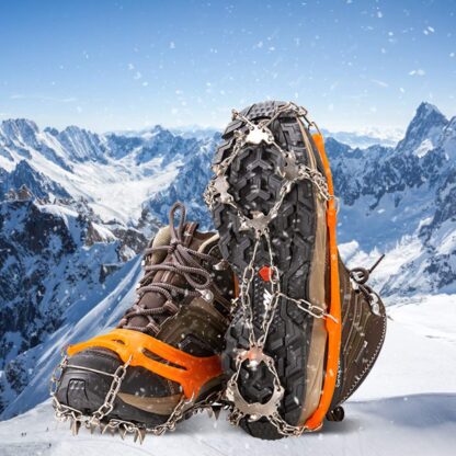 Ice & Snow Cleat Crampons w/Stainless Steel Spikes