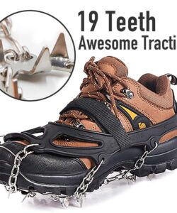 Ice & Snow Cleat Crampons w/Stainless Steel Spikes