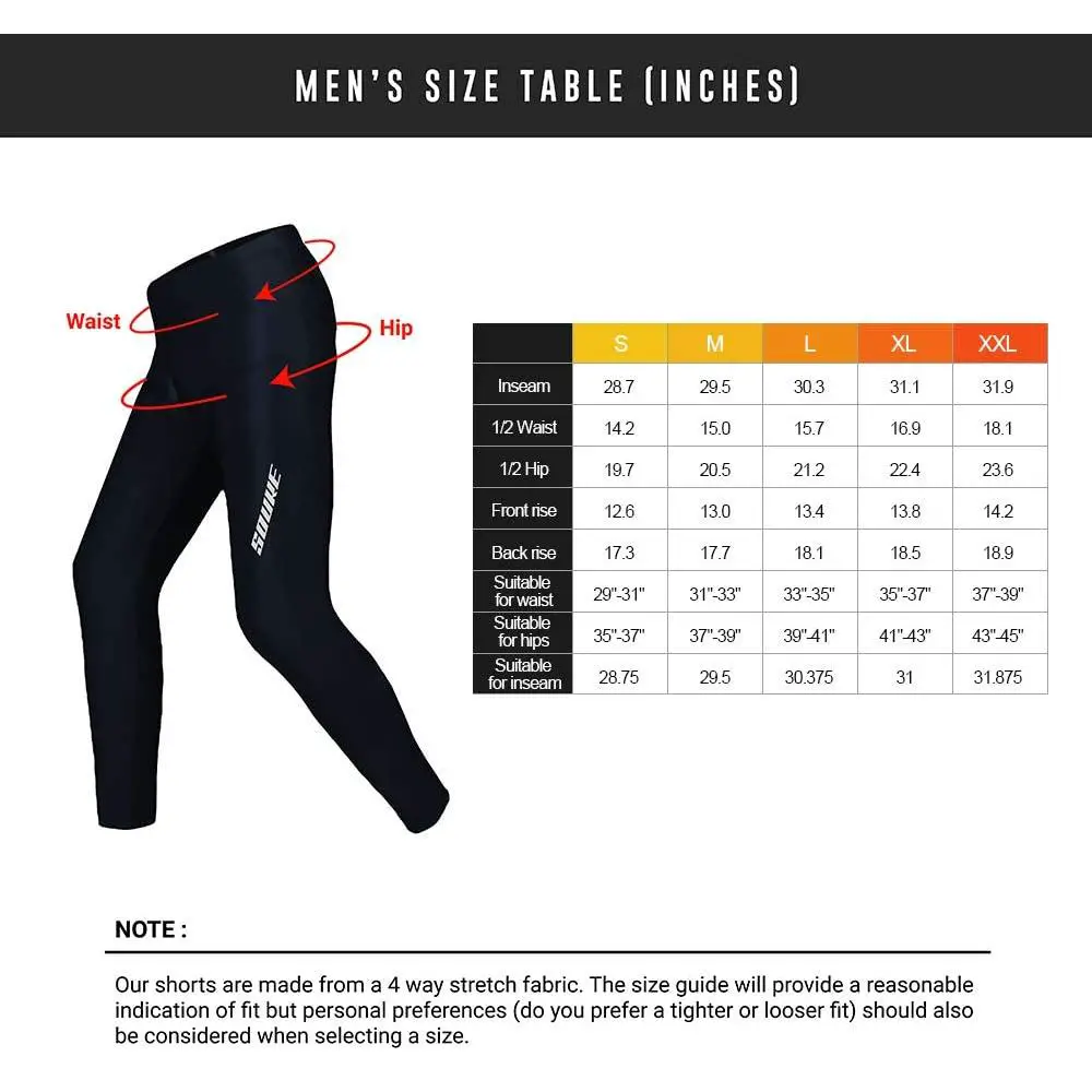 INBIKE Cycling Pants Runing Pants Thermal Pants Winter Windproof Small  Black : : Clothing, Shoes & Accessories