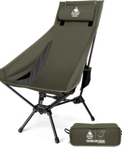 OneTigris Tigerblade High Back Camping Chair with Pillow Design