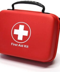 Compact First Aid Kit (228pcs) Designed for Family Emergency Care. Waterproof EVA Case and Bag is Ideal for The Car, Home, School, Camping, Hiking, Office, Sports. Protect Your Loved Ones.ETC