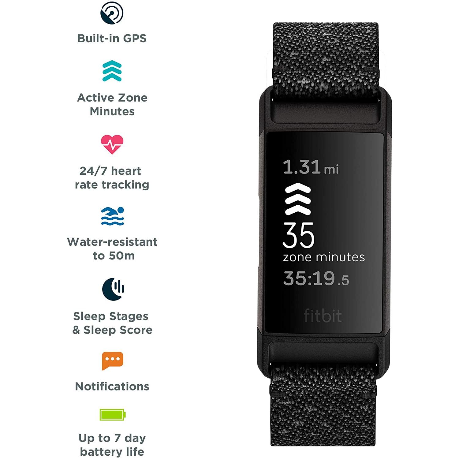 Fitbit Charge 4 Fitness and Activity Tracker with GPS Heart Rate