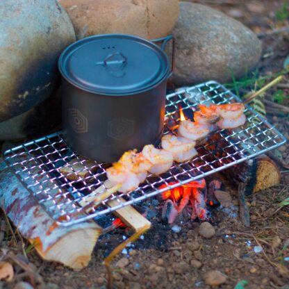 Blaze Bushcraft Grill - Welded Stainless Steel High Strength Mesh (Campfire Rated) - Expedition Research LLC, USA