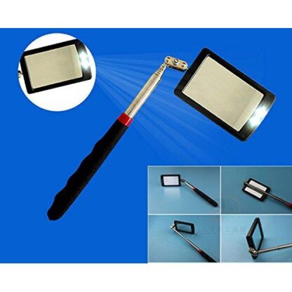 Telescoping LED Lighted Inspection Mirror