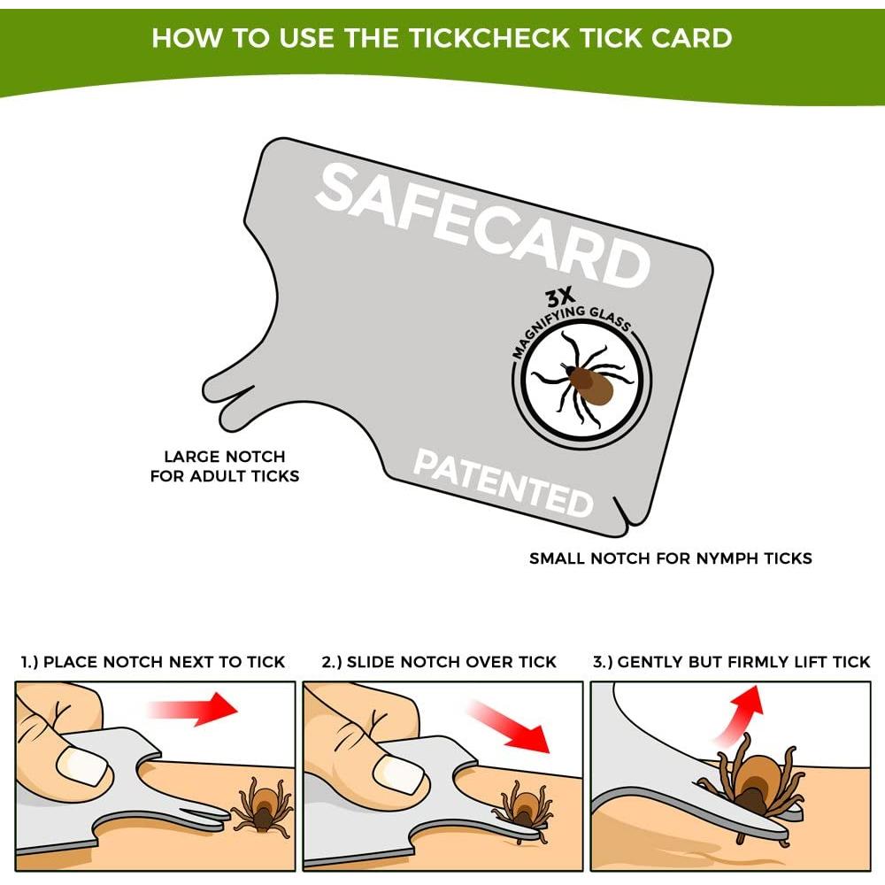 TickCheck Tick Remover Card - Wallet Sized Tick Removal Tool