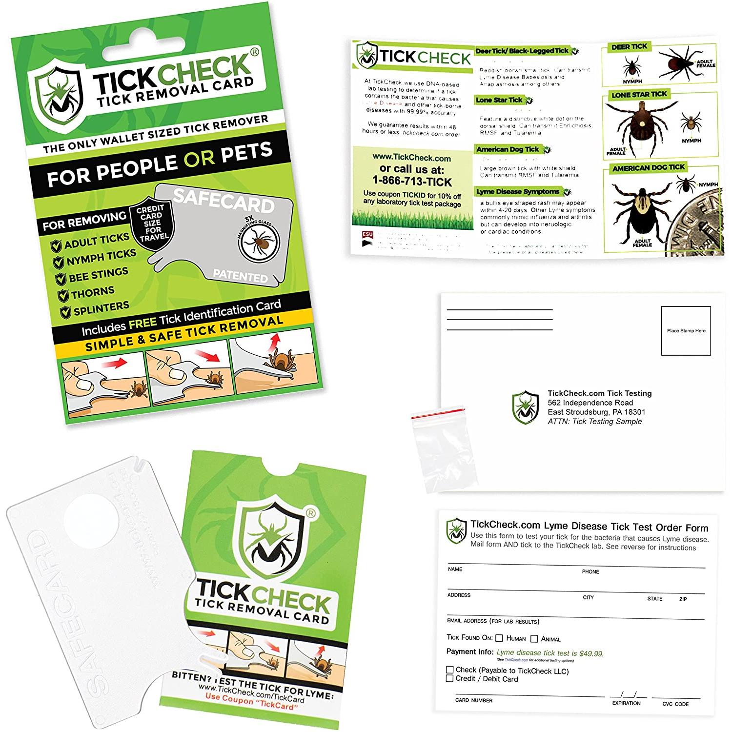 TickCheck Tick Remover Card - Wallet Sized Tick Removal Tool
