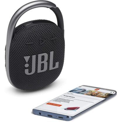 Roll over image to zoom in JBL Clip 4 Waterproof Portable Bluetooth Speaker with up to 10 Hours of Battery