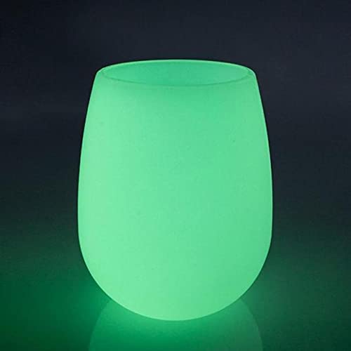 Green Glow Martini Glasses (Per 4 pack)