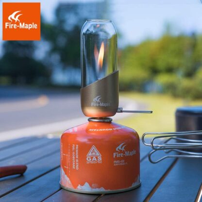 Gas canister camping lantern