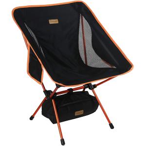Trekology YIZI GO Portable Camping Chair - Compact Ultralight Folding Backpacking Chairs, Small Collapsible Foldable Packable Lightweight Backpack Chair in a Bag