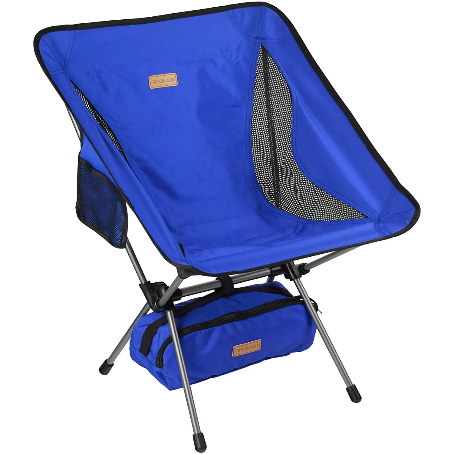 Trekology YIZI GO Portable Camping Chair - Compact Ultralight Folding Backpacking Chairs, Small Collapsible Foldable Packable Lightweight Backpack Chair in a Bag