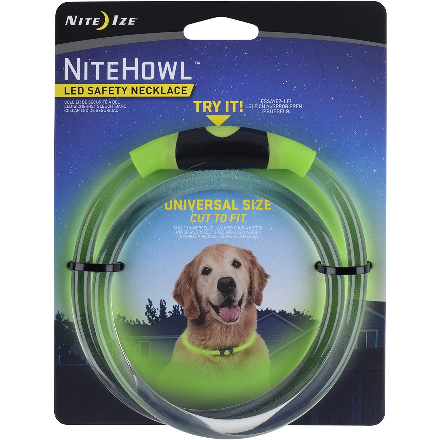 Nite Ize NiteHowl LED Dog Light Collar Safety Necklace collar