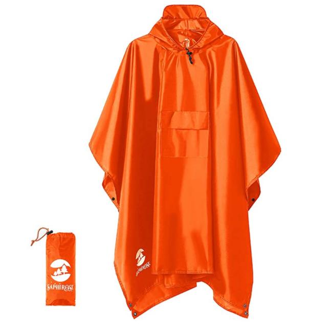 waterproof lightweight packable rain poncho