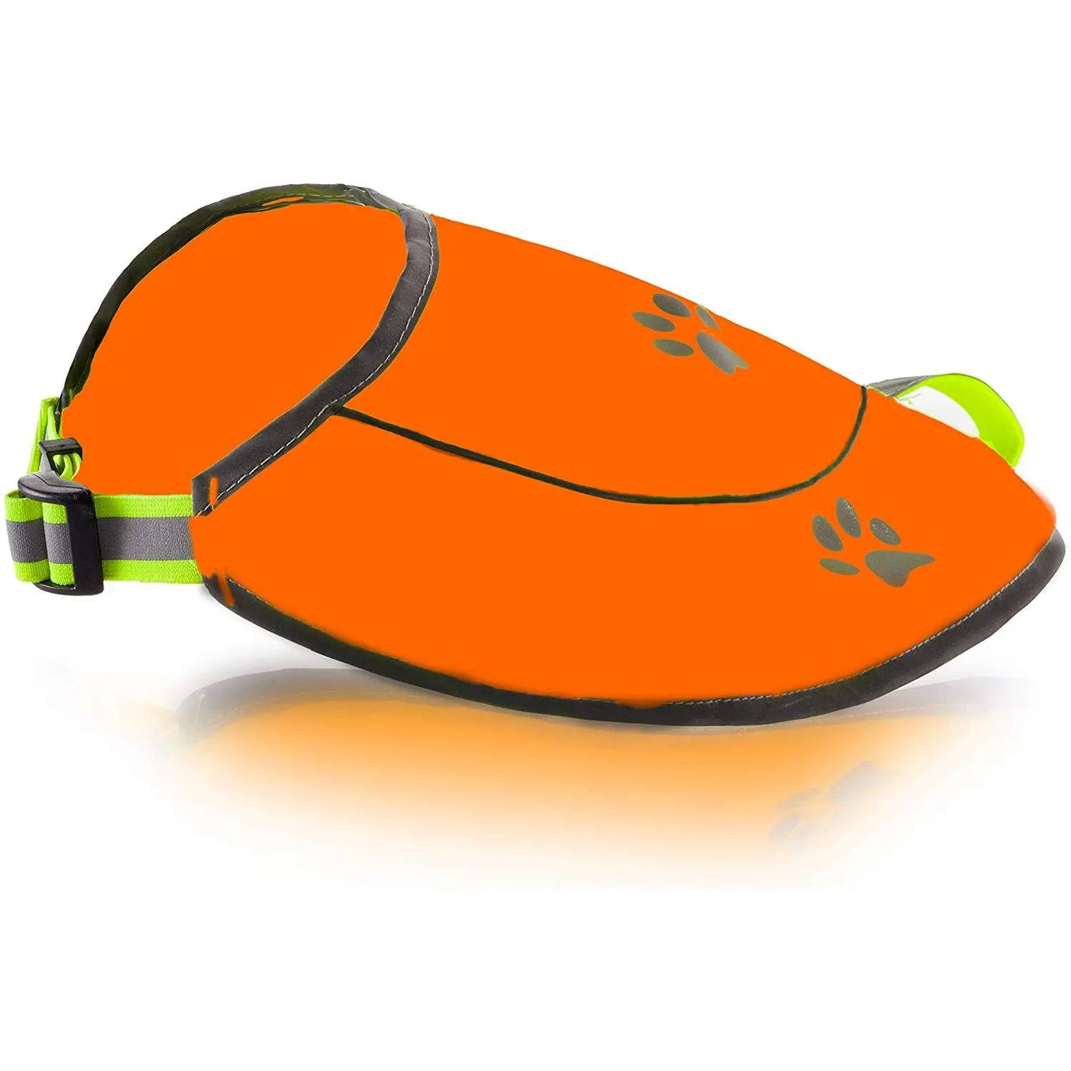 Dog Safety Reflective Vest -Hunting Waterproof Yellow or Orange Vest for Best Visibility at Day and Night with Claps, Connectors Comfortable Adjustable Size