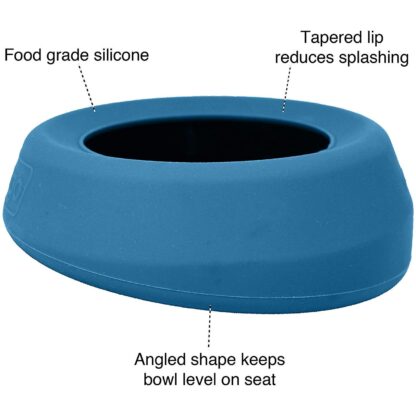 Kurgo Splash-Free Wander(TM) No-Spill Portable Water Dog Bowl and Food Pet Bowl