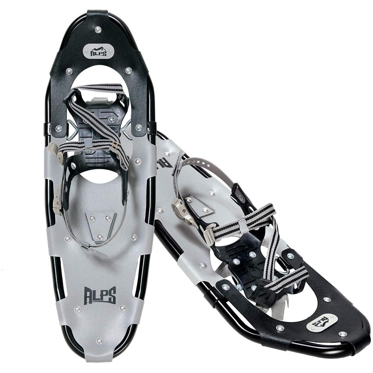 ALPS 22/25/27/30 Inches Snowshoes for Men， Women, Aluminum Snow Shoes for All Terrain with Fully Adjustable Binding and Carry Bag