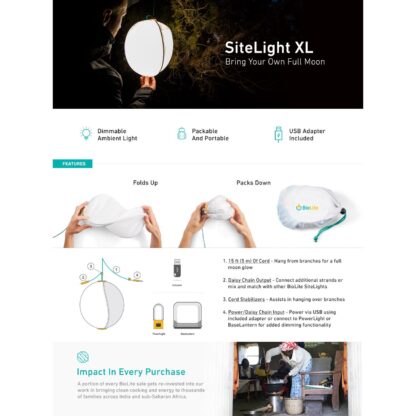 BioLite SiteLight Overhead String Lights
