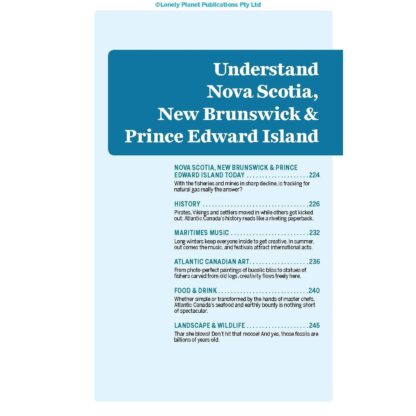 Lonely Planet Nova Scotia, New Brunswick & Prince Edward Island 4th Ed.: 5th Edition (Paperback)