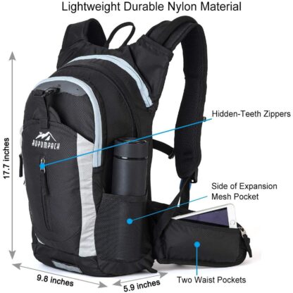 RUPUMPACK Insulated Hydration Backpack Pack with 2.5L BPA Free Bladder