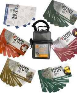 UST Learn & Live Educational Card Set with Durable, Waterproof, Compact Design and Essential Outdoor Skills for Hiking, Camping and Outdoor Survival