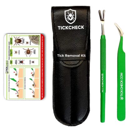 TickCheck Premium Tick Remover Kit - Stainless Steel Tick Remover