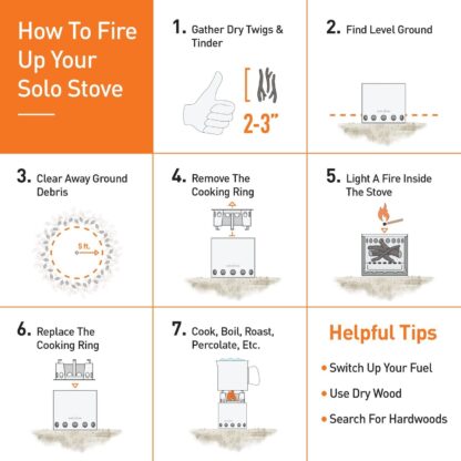 Solo Stove Lite - Portable Camping Hiking and Survival Stove