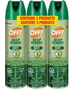 OFF! Deep Woods Insect Repellent Dry, 3 pack Value Pack