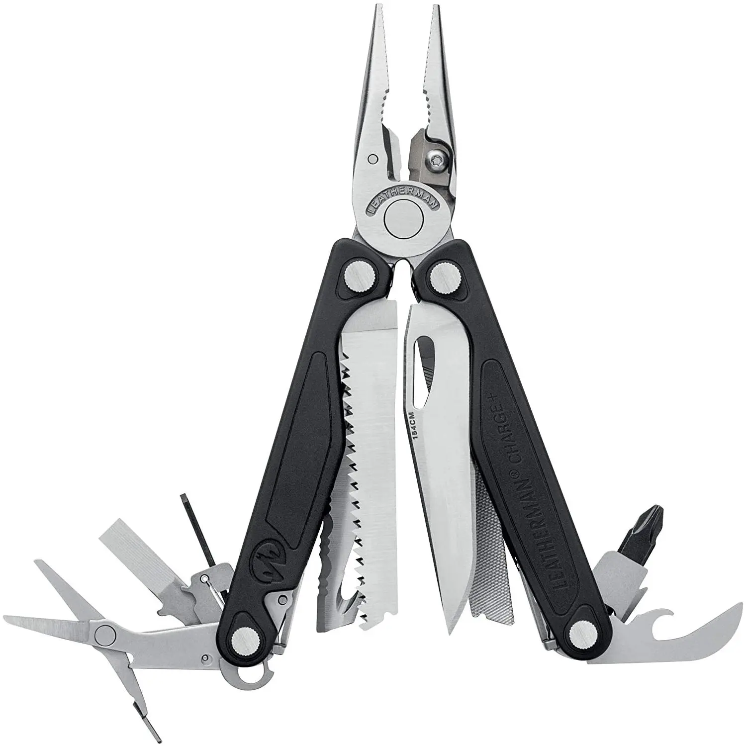 LEATHERMAN, Charge Plus Multitool with Scissors and Premium Replaceable Wire Cutters, Stainless Steel with Nylon Sheath