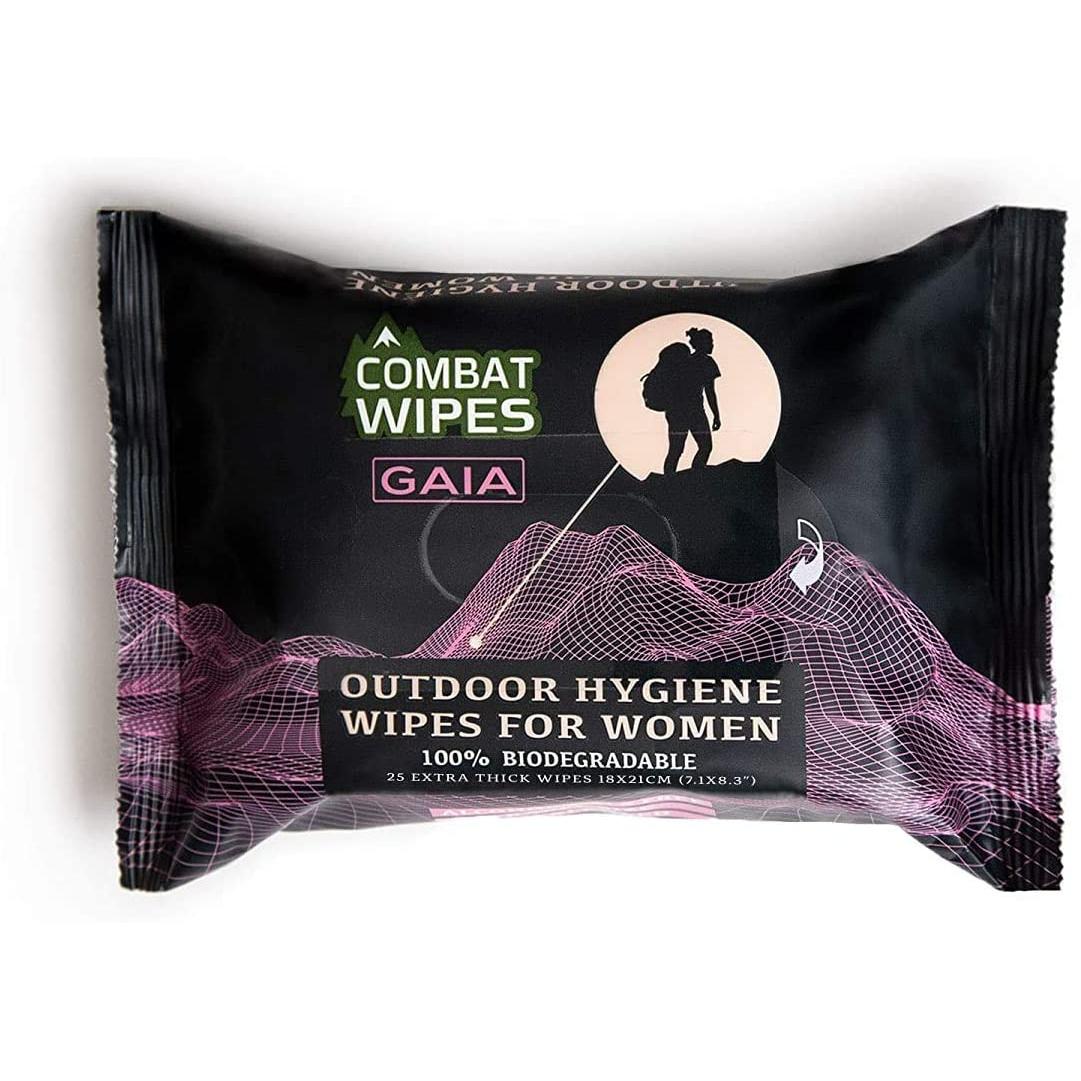 Combat Wipes Gaia Outdoor 100% Bio-Degradable Hygiene Wipes