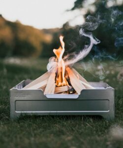 WOLF GRIZZLY Fire Safe; A Portable, Foldable Fire Pit for Outside Cooking and Bonfires