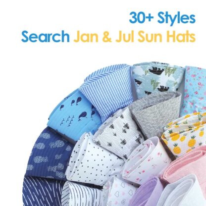 Jan & Jul Baby Toddler Kids Wide Brim 50+ UPF Sun-Hat with Neck Flap Chin-Strap Adjustable