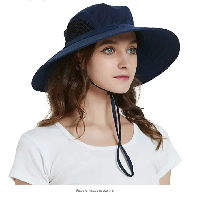 nsendm Male Hat Adult Beach Hat Men Men Sun Hat Wide Brim Beach Hat  Adjustable Bucket Hat Summer Hats Hat Summer Gentlemen(Grey, One Size)