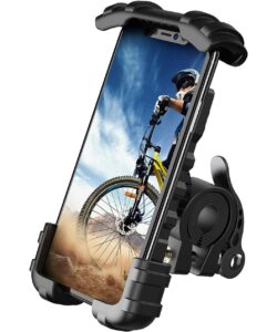 Bike Phone Mount, Motorcycle Phone Holder - Lamicall Motorcycle Bicycle Cell Phone Mount Clamp for Handlebar, Cycling Motorcycle Accessory