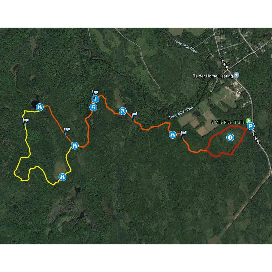 Nine Mile River Trails GPS Map